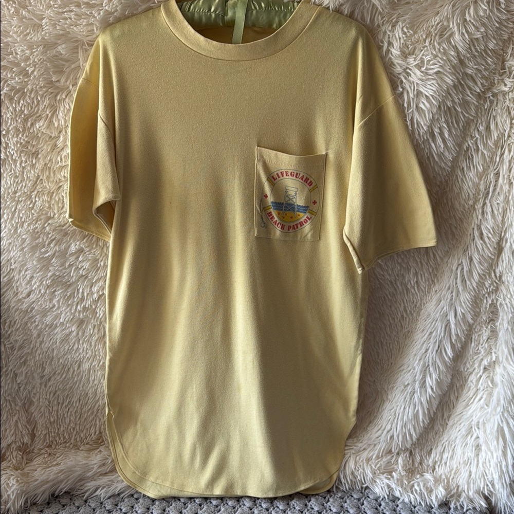 Vintage Big Shot Single Stitch Life Guard Tee Made in USA